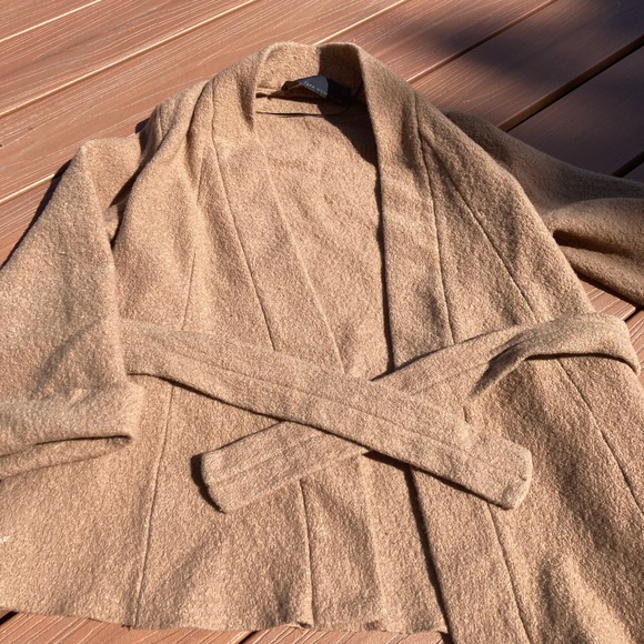 Zara tan wool coat size M - Picture 2 of 5